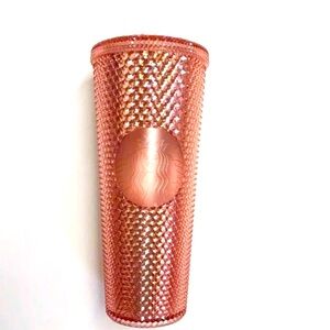 💚10 Starbucks 2021 Holiday Jeweled Tumbler Venti 24 oz (Rose Gold)